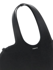 Coperni Black Cowhide Mini Heart Handbag