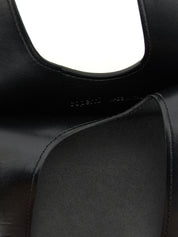 Coperni Black Cowhide Mini Heart Handbag