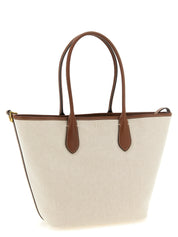Polo Ralph Lauren Brown Cotton Canvas Tote Bag