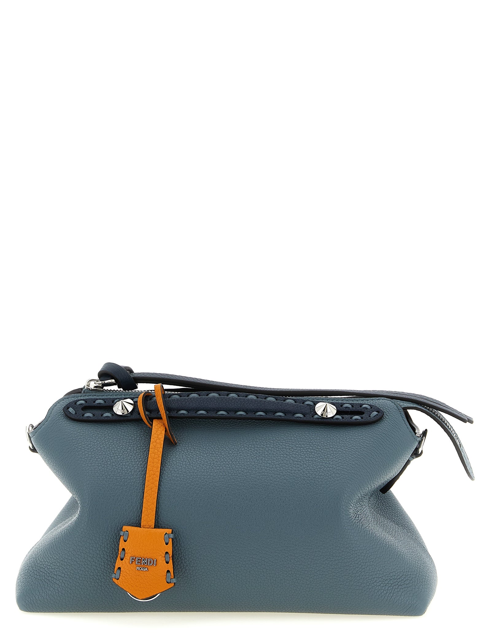 Fendi Light Blue Calfskin Handbag