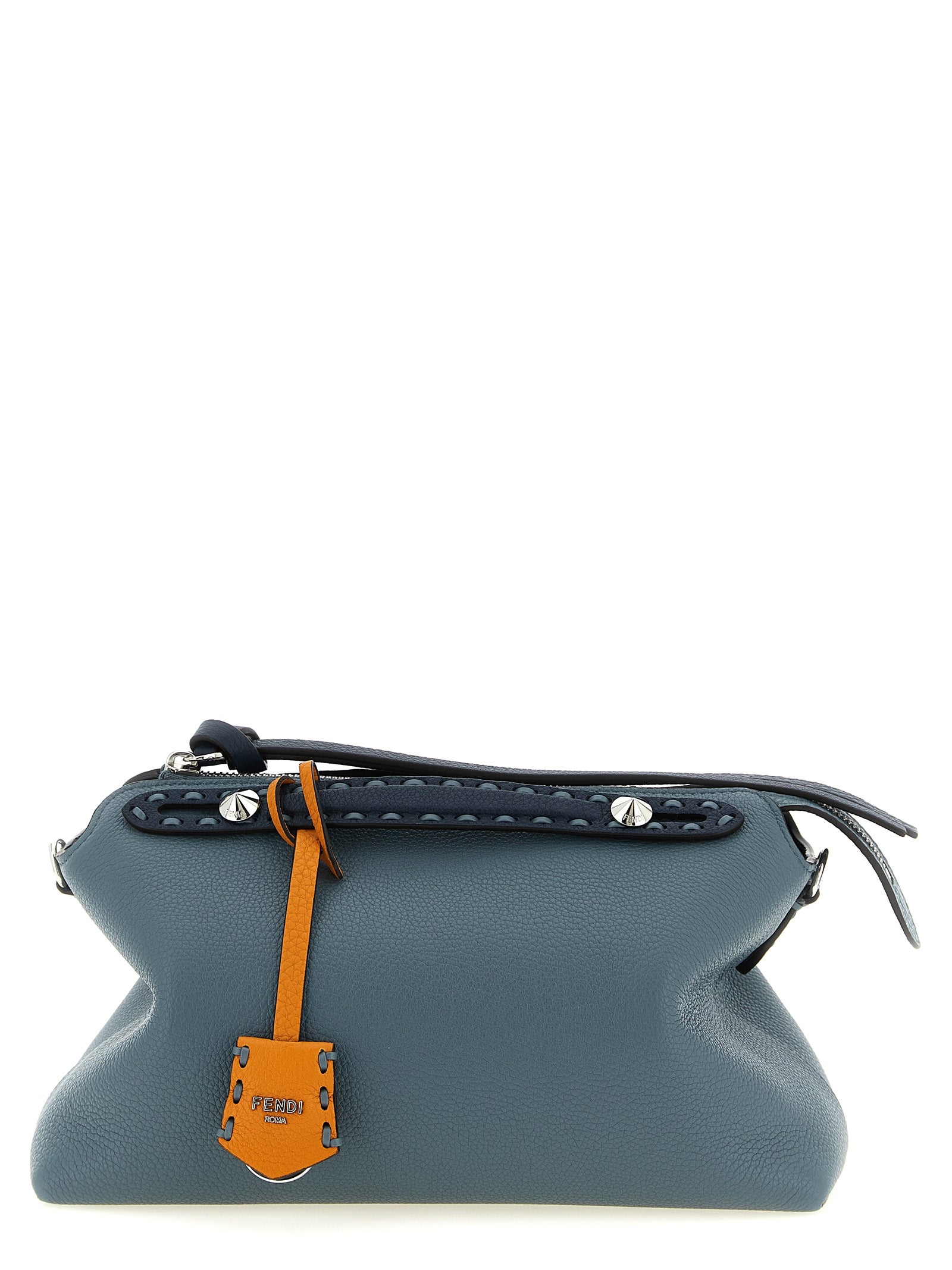 Fendi Light Blue Calfskin Handbag