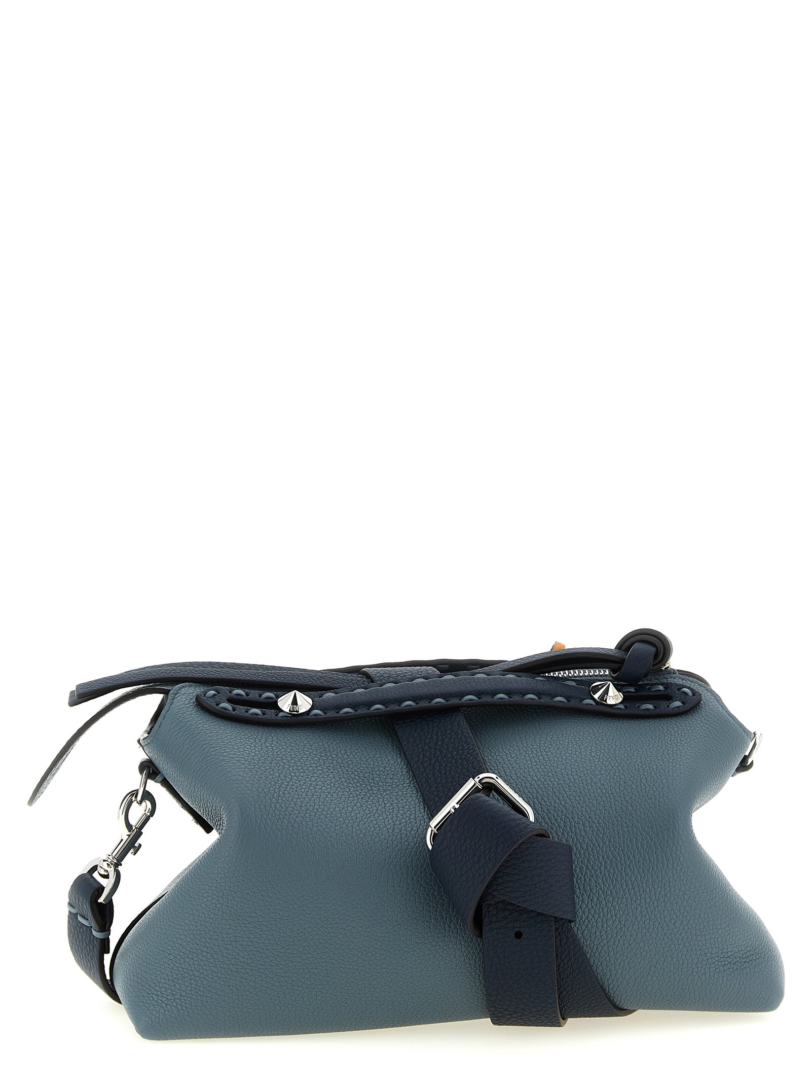 Fendi Light Blue Calfskin Handbag