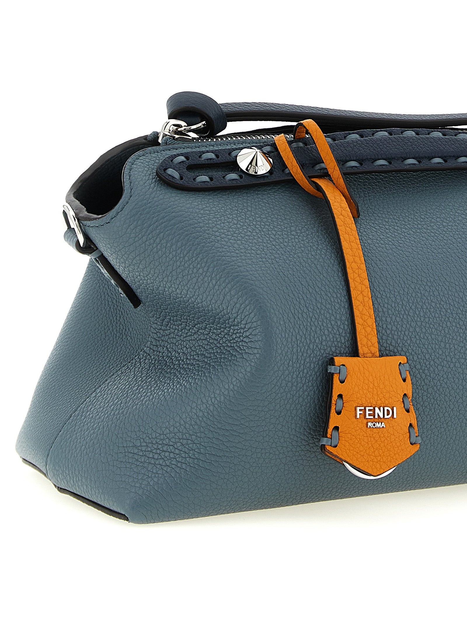 Fendi Light Blue Calfskin Handbag