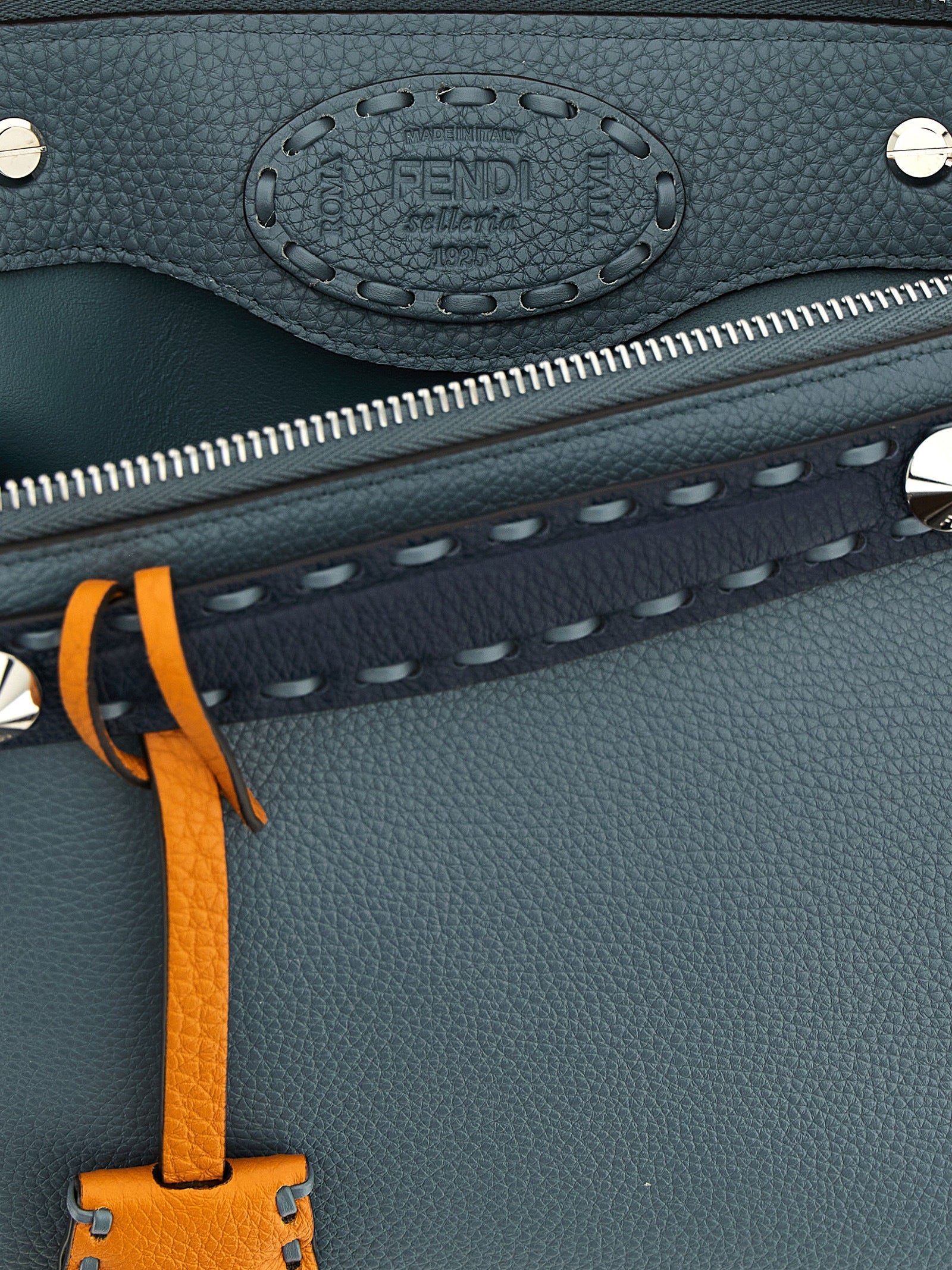 Fendi Light Blue Calfskin Handbag