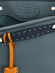 Fendi Light Blue Calfskin Handbag