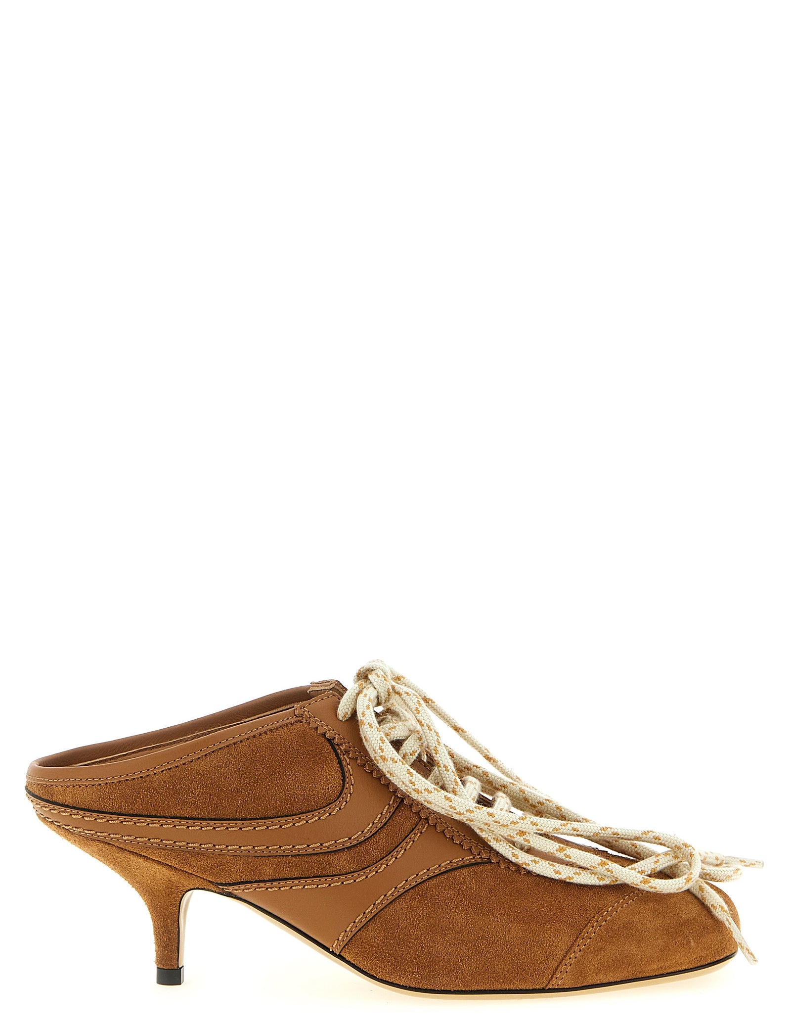 Dries Van Noten Brown Calfskin Platform Sneakers