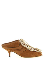 Dries Van Noten Brown Calfskin Platform Sneakers