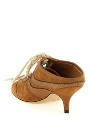Dries Van Noten Brown Calfskin Platform Sneakers