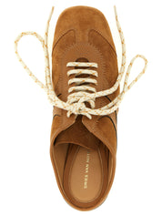 Dries Van Noten Brown Calfskin Platform Sneakers