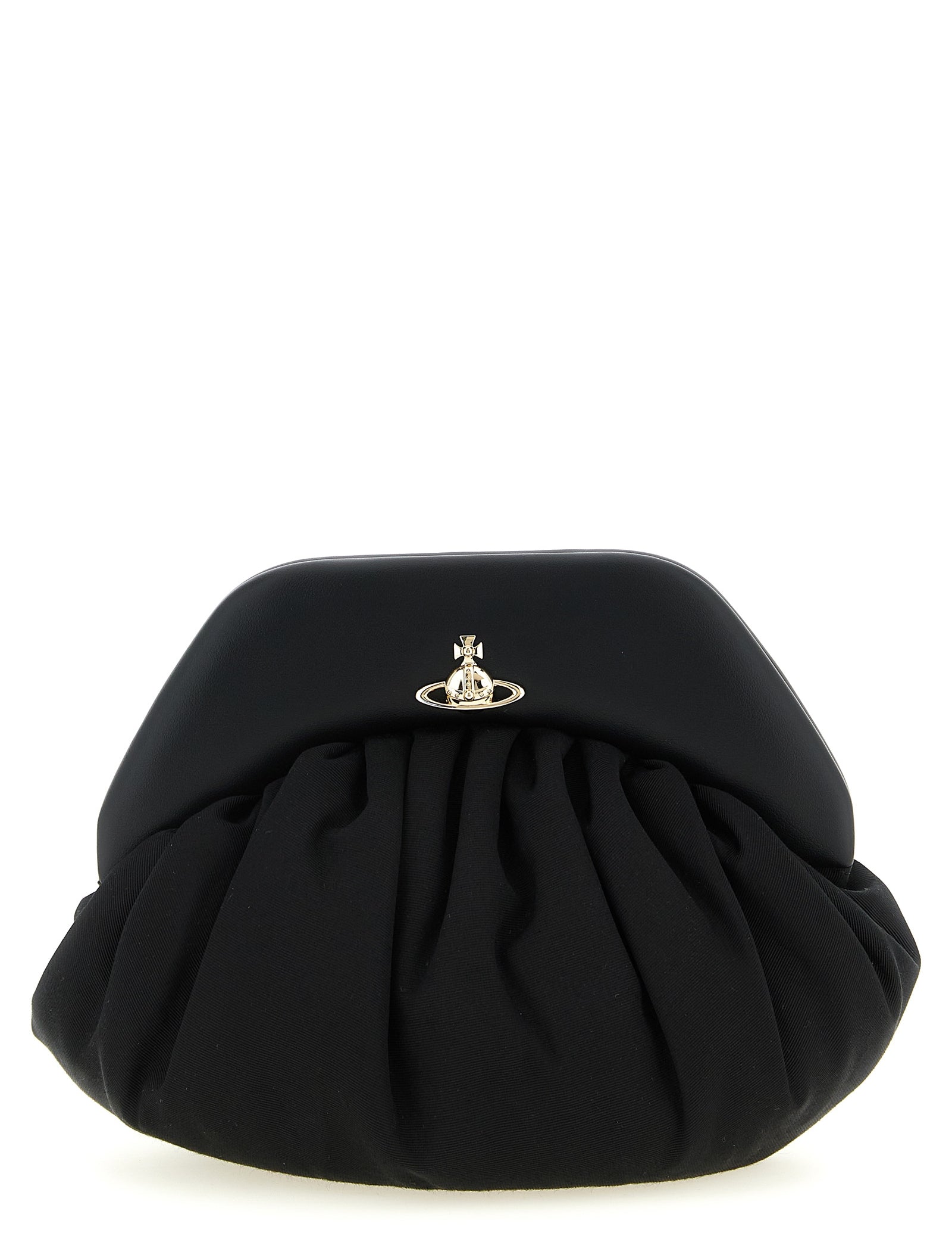 Vivienne Westwood Black Viscose Clutch Bag