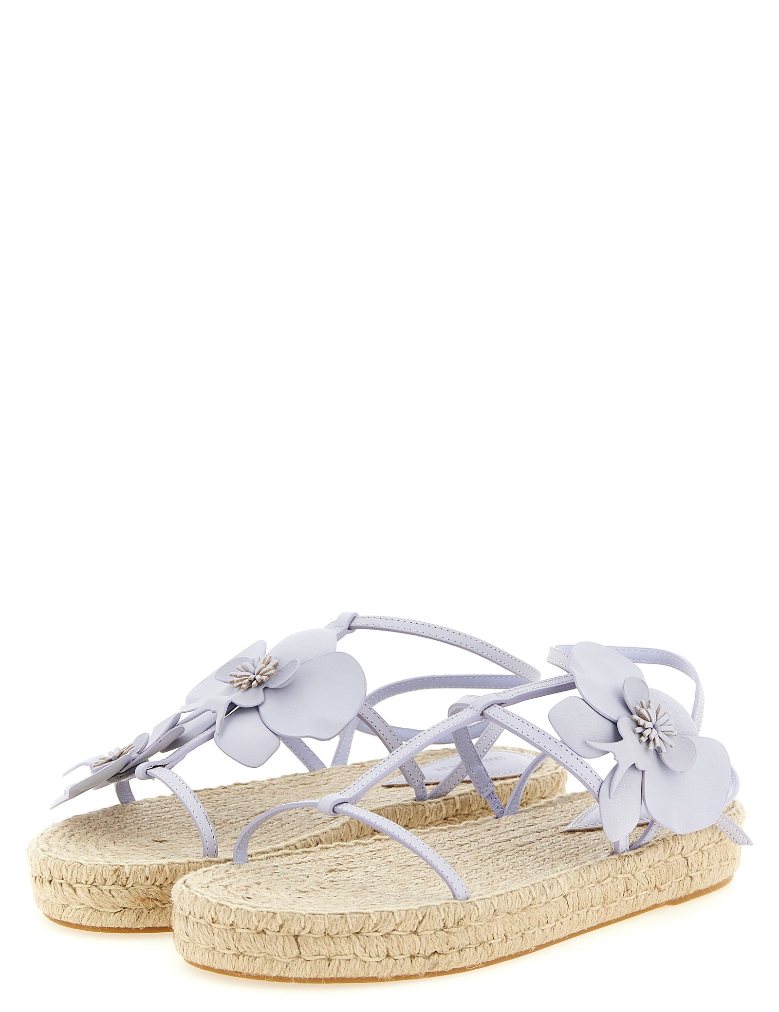 Zimmermann Purple Cow Leather Flat Sandals
