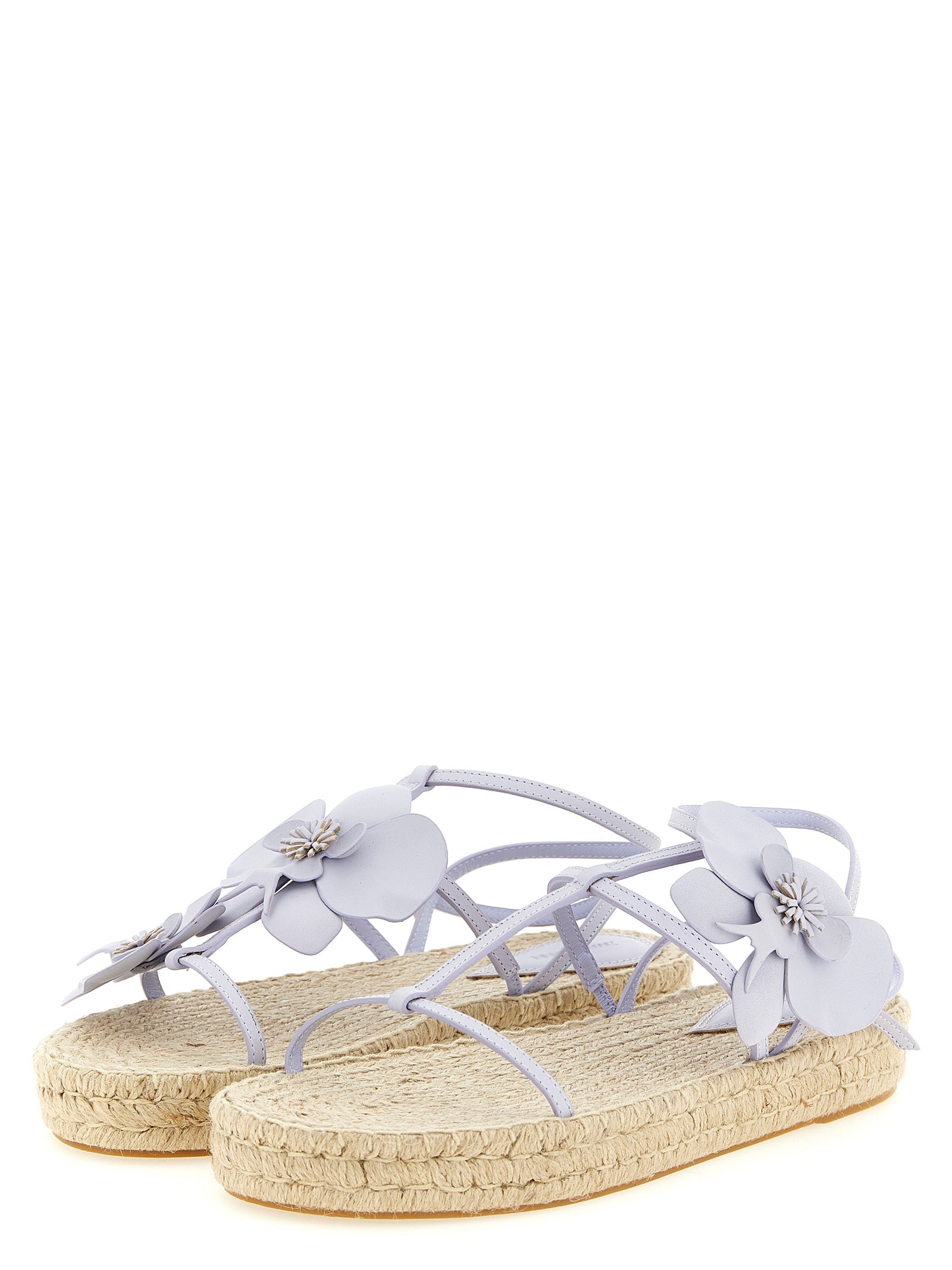 Zimmermann Purple Cow Leather Flat Sandals