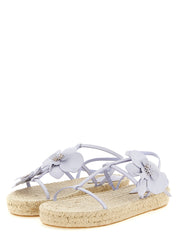 Zimmermann Purple Cow Leather Flat Sandals