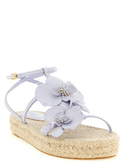 Zimmermann Purple Cow Leather Flat Sandals