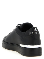 Philipp Plein Black Calfskin Low Top Sneakers