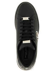 Philipp Plein Black Calfskin Low Top Sneakers