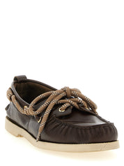 Golden Goose Brown Cowhide Slip-On Loafers