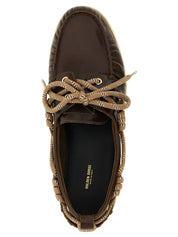 Golden Goose Brown Cowhide Slip-On Loafers