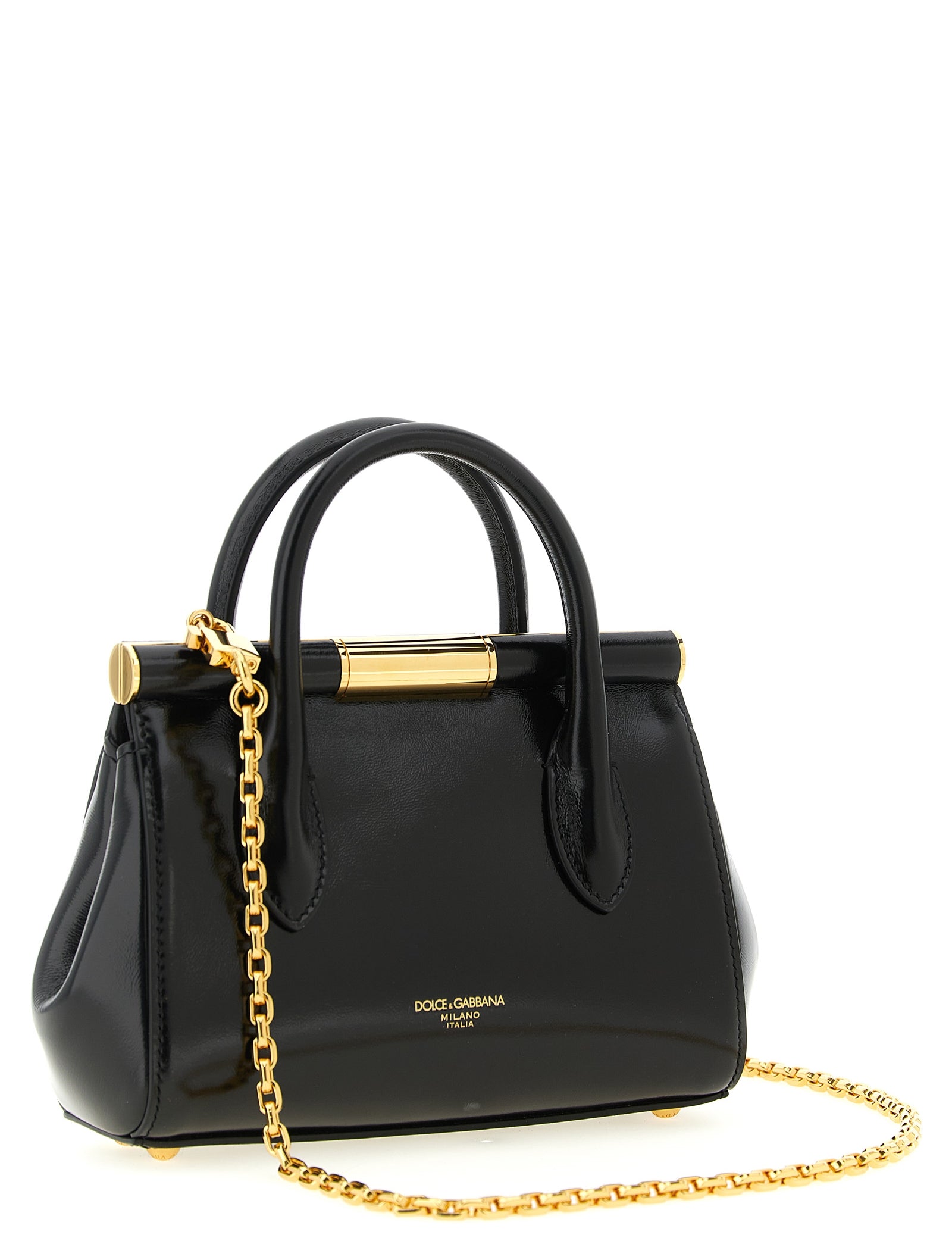 Dolce & Gabbana Black Calfskin Handbag