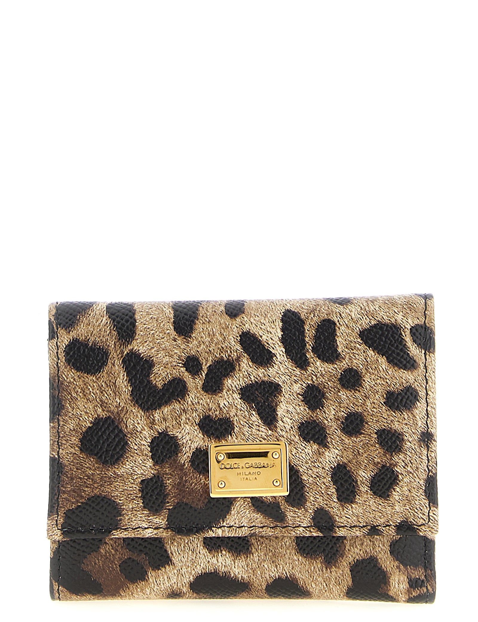 Dolce & Gabbana Multicolor Calfskin French Flap Wallet