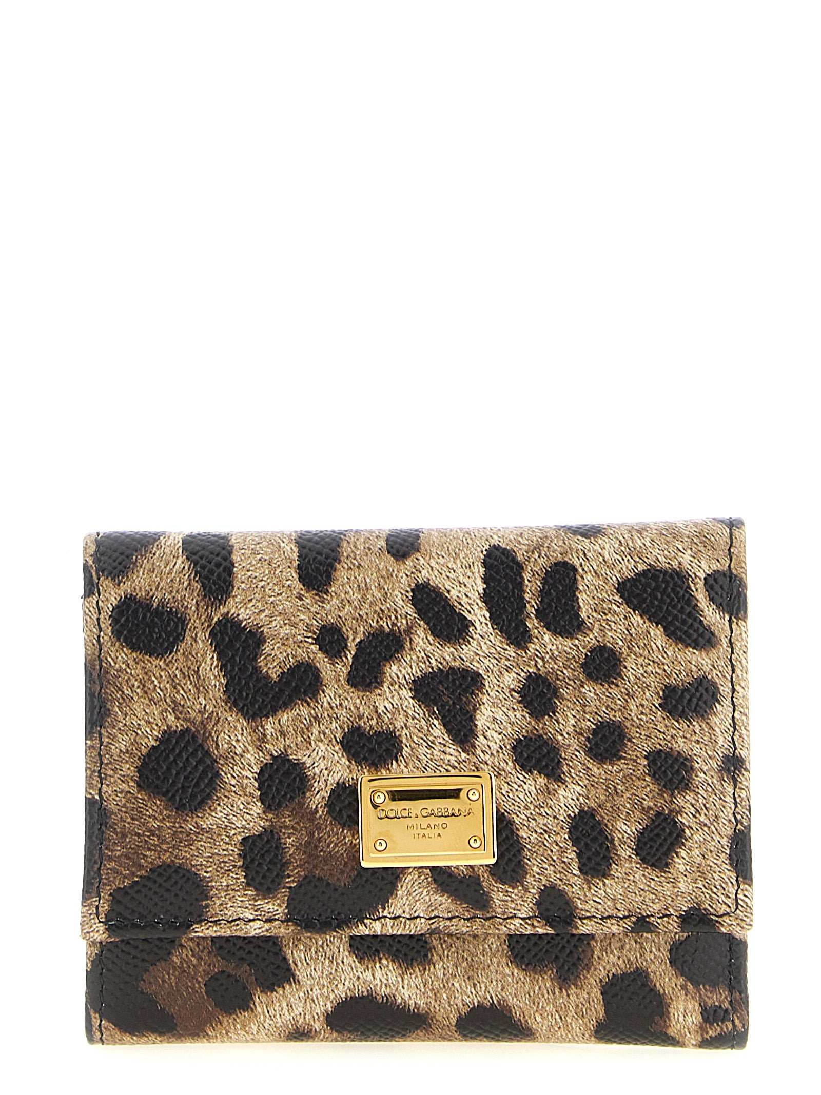 Dolce & Gabbana Multicolor Calfskin French Flap Wallet