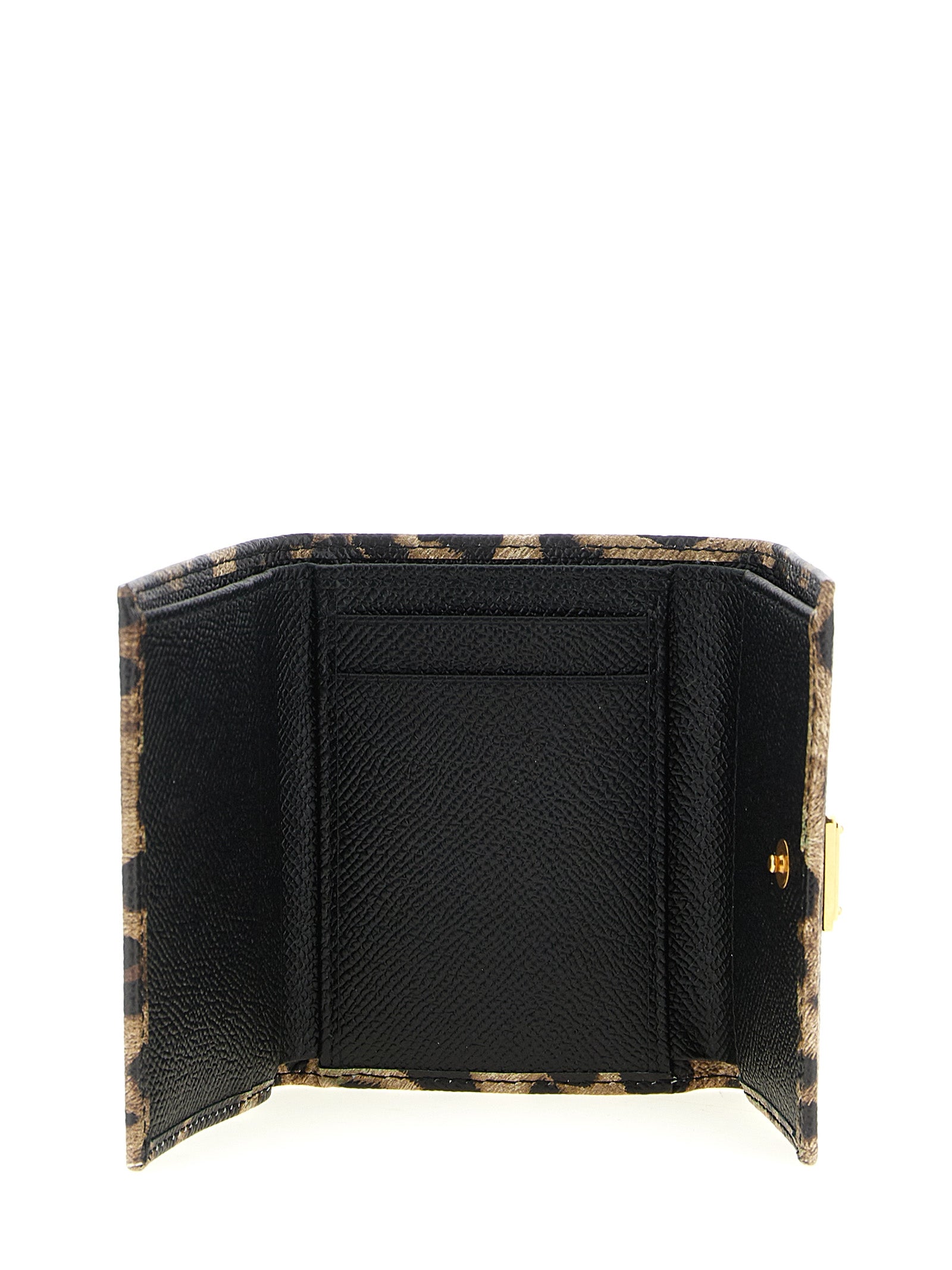 Dolce & Gabbana Multicolor Calfskin French Flap Wallet