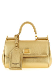 Dolce & Gabbana Gold Calfskin Mini Handbag