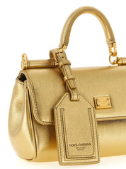 Dolce & Gabbana Gold Calfskin Mini Handbag