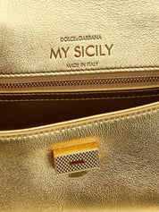 Dolce & Gabbana Gold Calfskin Mini Handbag