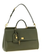 Dolce & Gabbana Green Calfskin Maxi Handbag