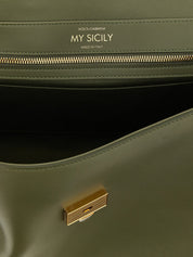 Dolce & Gabbana Green Calfskin Maxi Handbag