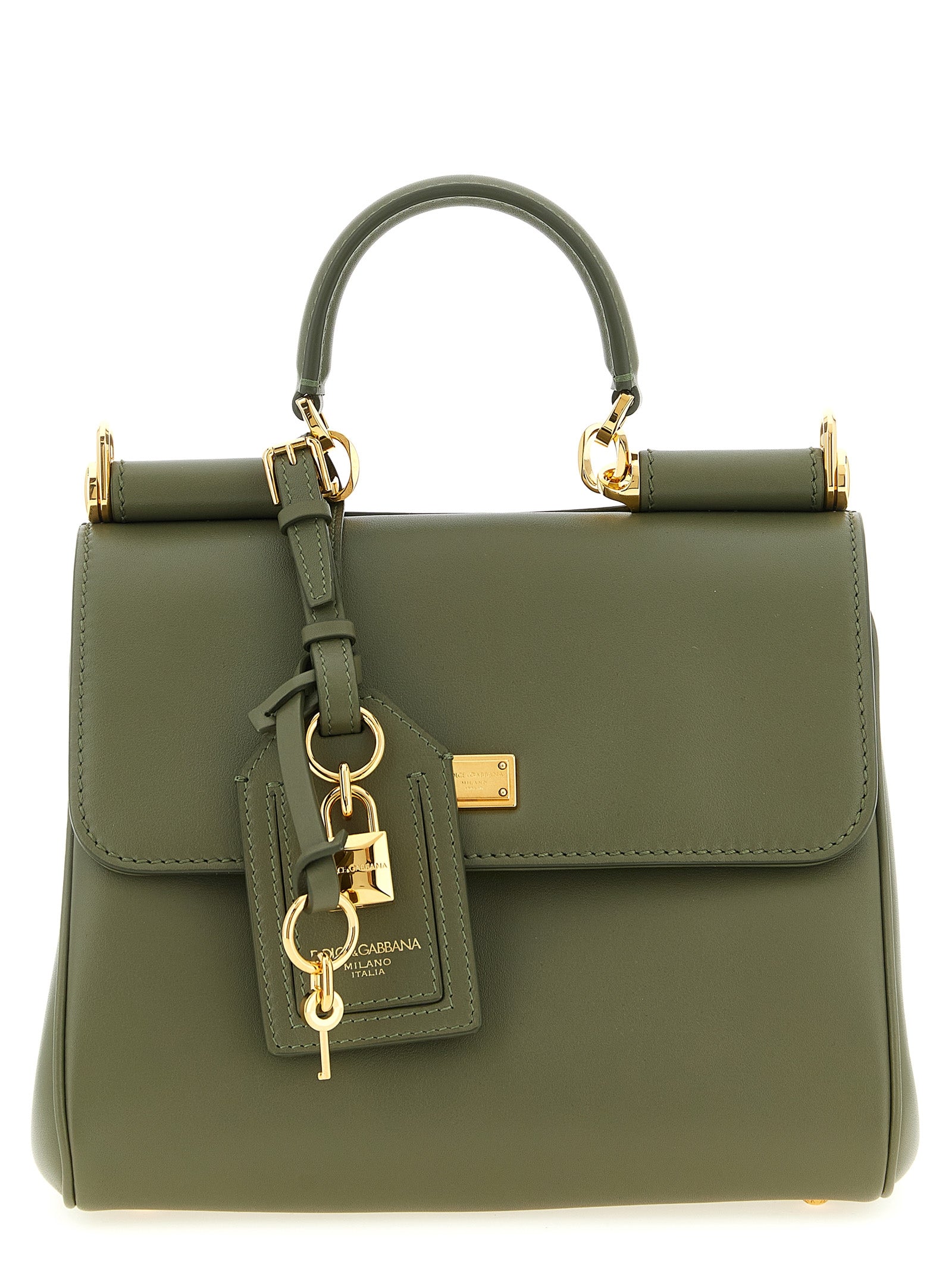 Dolce & Gabbana Green Calfskin Handbag