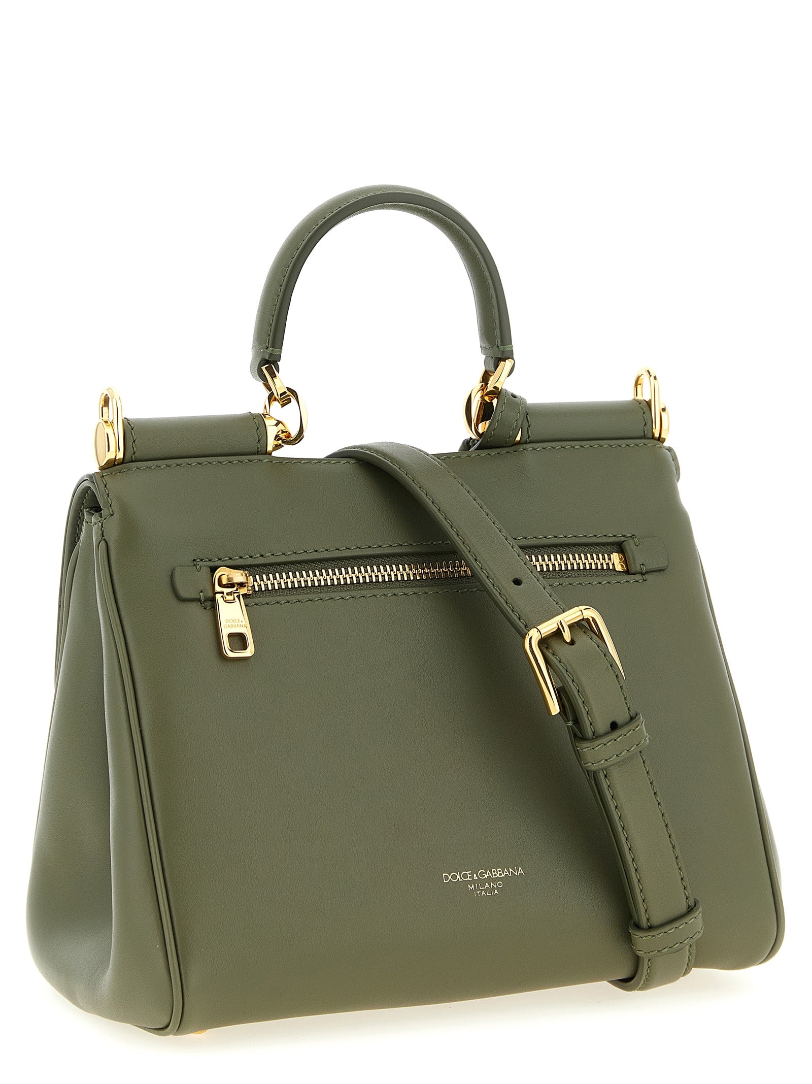Dolce & Gabbana Green Calfskin Handbag