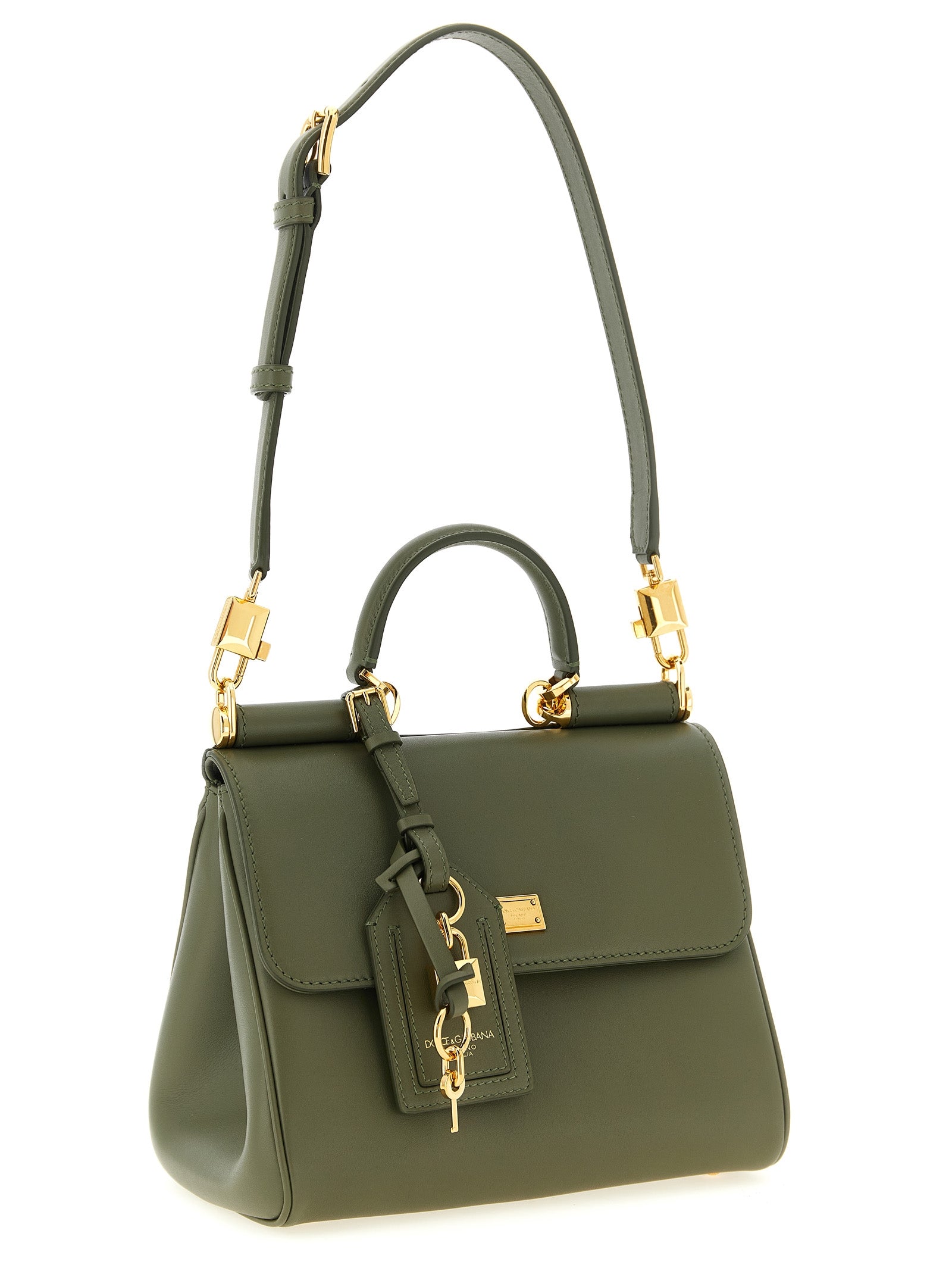 Dolce & Gabbana Green Calfskin Handbag