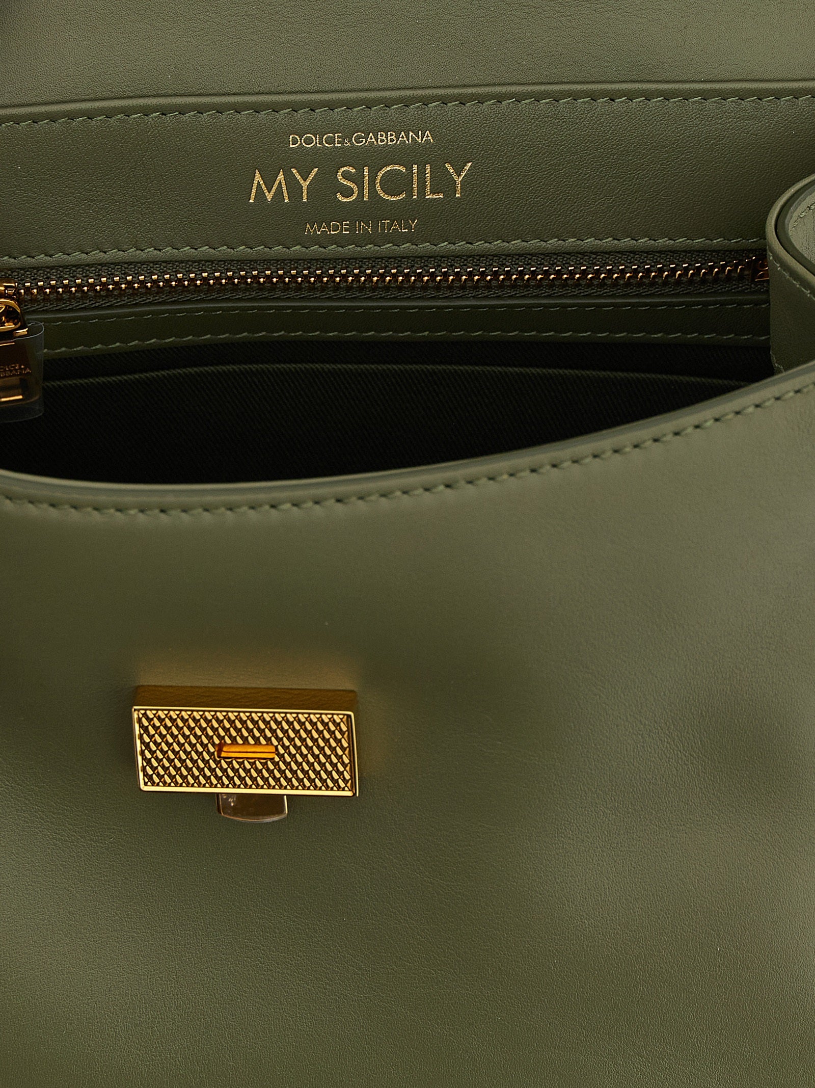 Dolce & Gabbana Green Calfskin Handbag