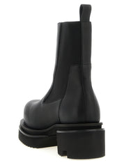 Rick Owens Black Goatskin Ankle Boots