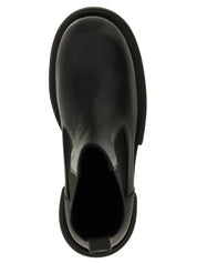 Rick Owens Black Goatskin Ankle Boots