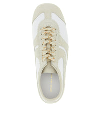 Dries Van Noten Beige Cowhide and Suede Low Top Sneakers