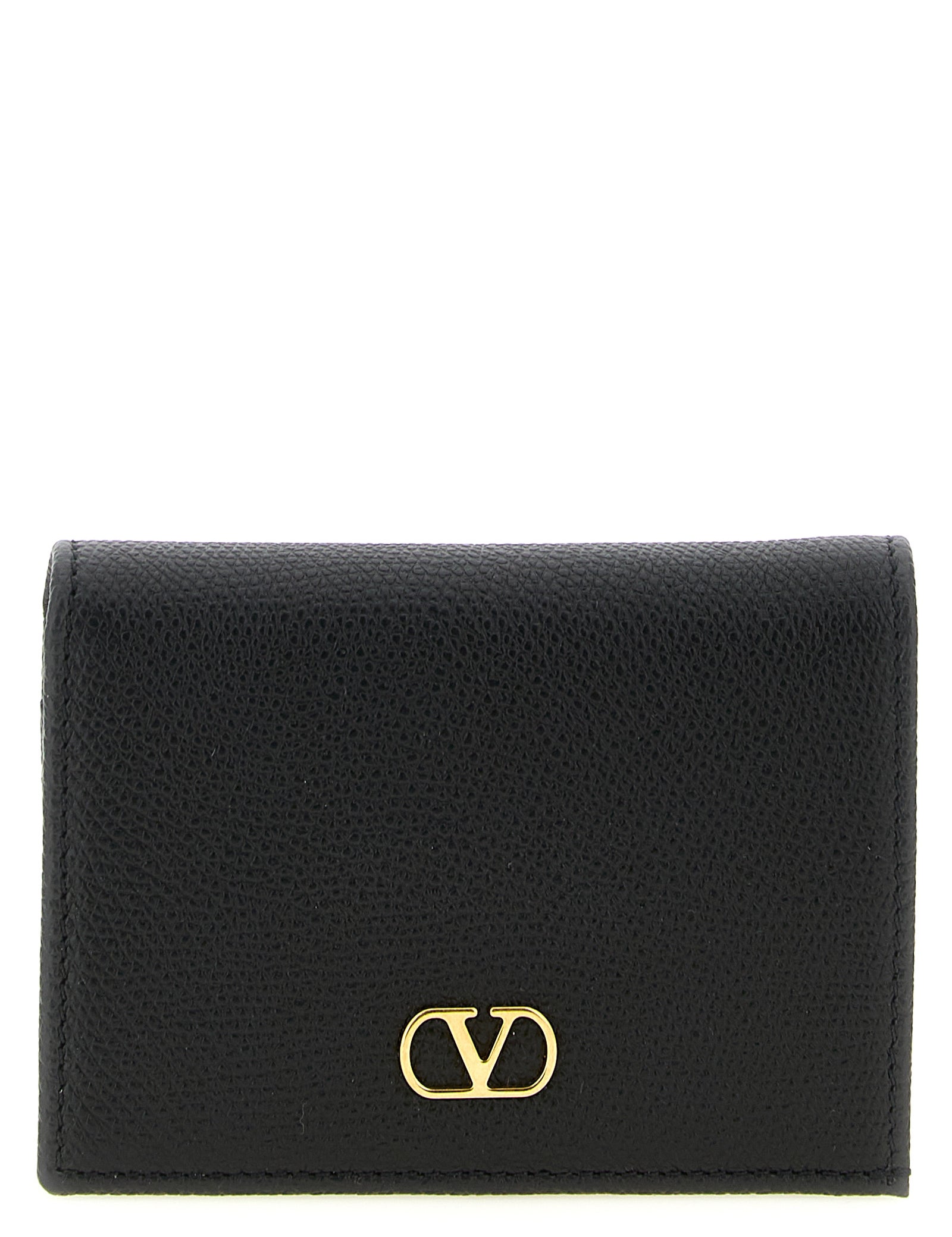 Valentino Garavani Black Calfskin Cardholder