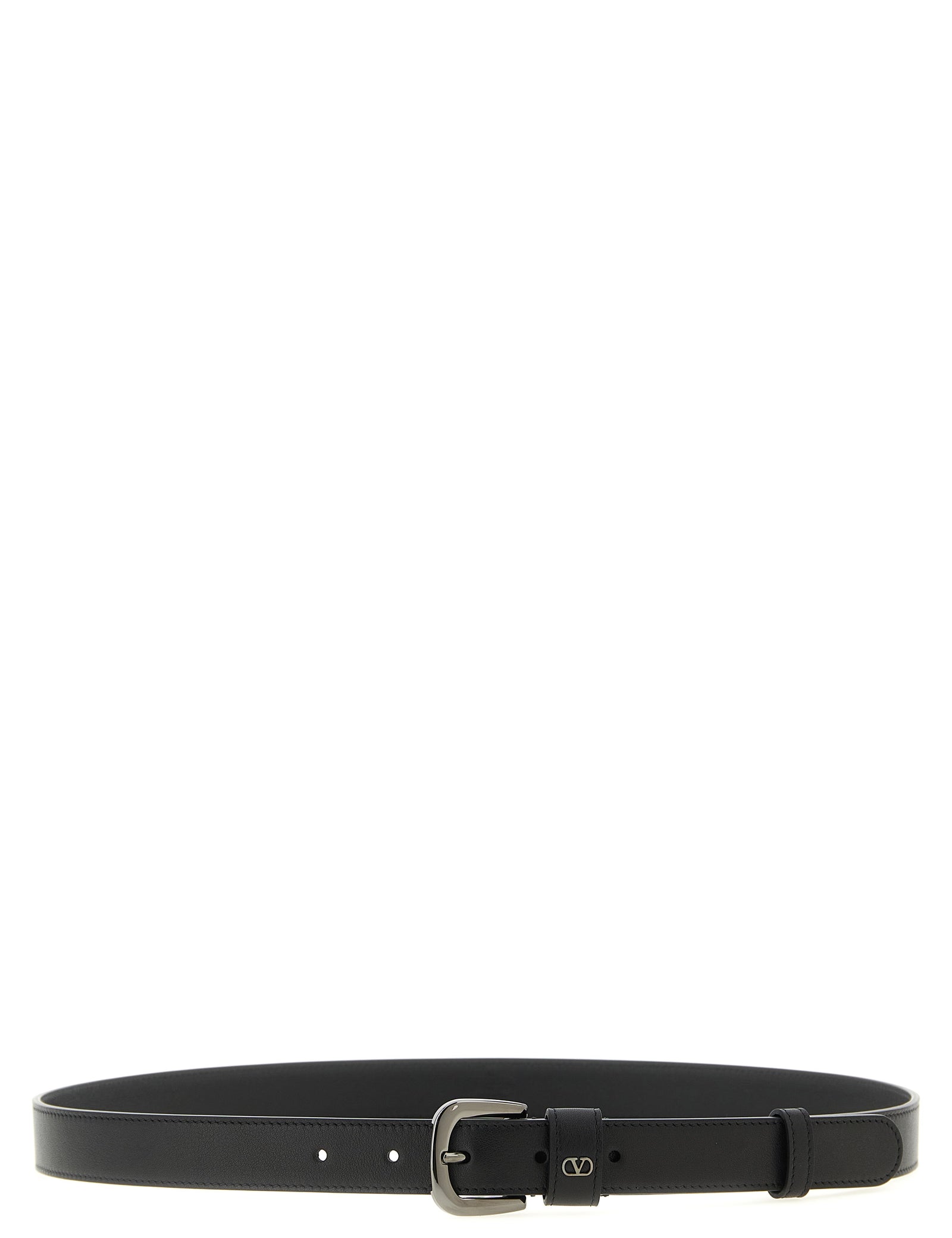 Valentino Garavani Black Calfskin Regular Belt
