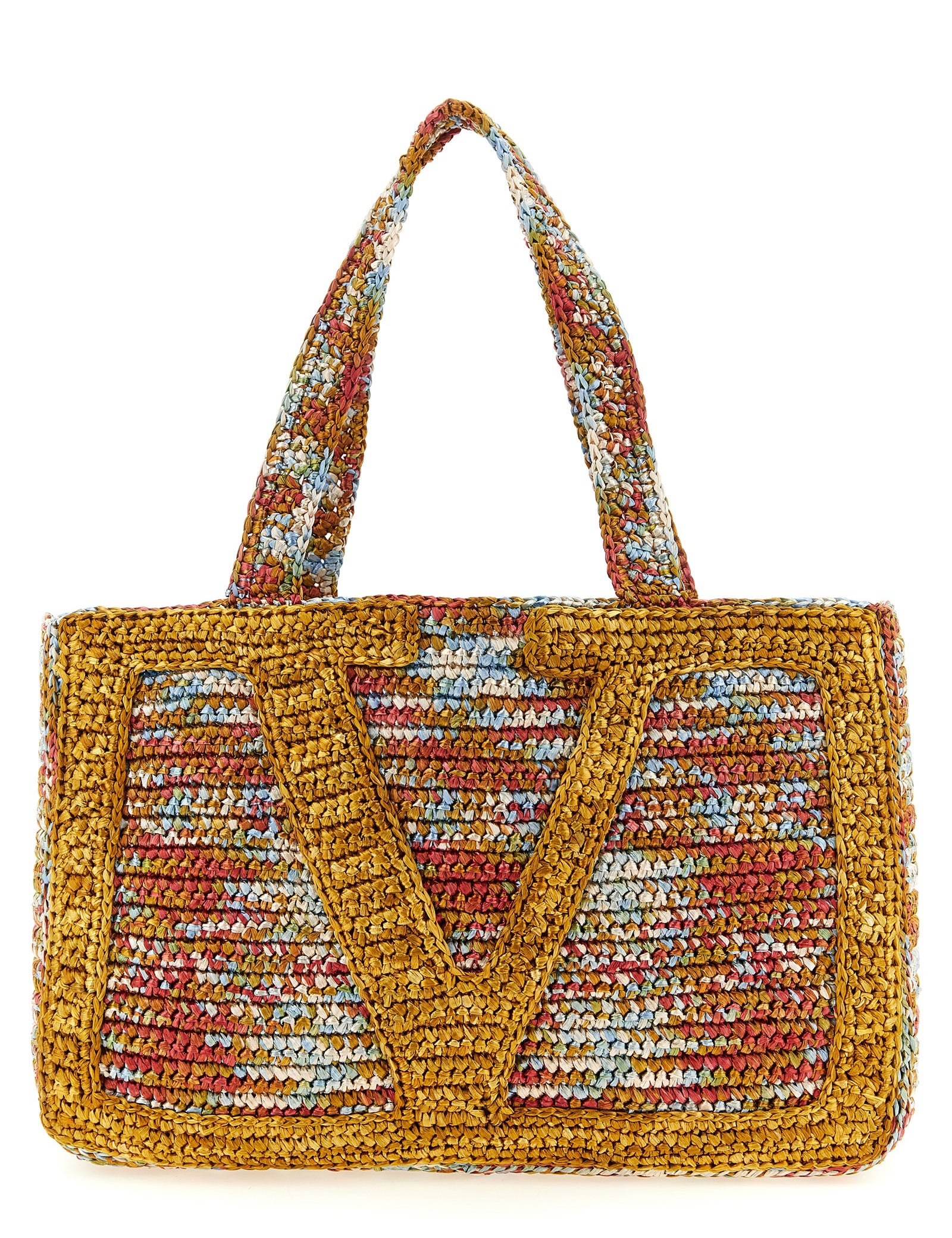 Valentino Garavani Multicolor Viscose Tote Bag