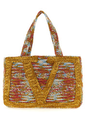 Valentino Garavani Multicolor Viscose Tote Bag