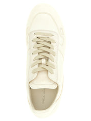 Rick Owens White Lamb Leather Low Top Sneakers