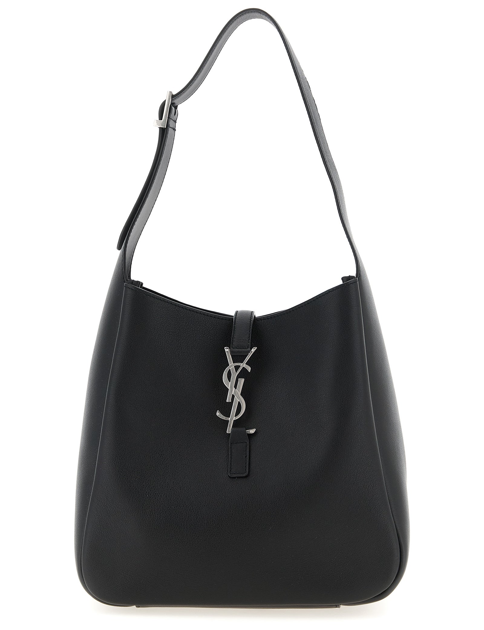 Saint Laurent Black Calfskin Micro Shoulder Bag