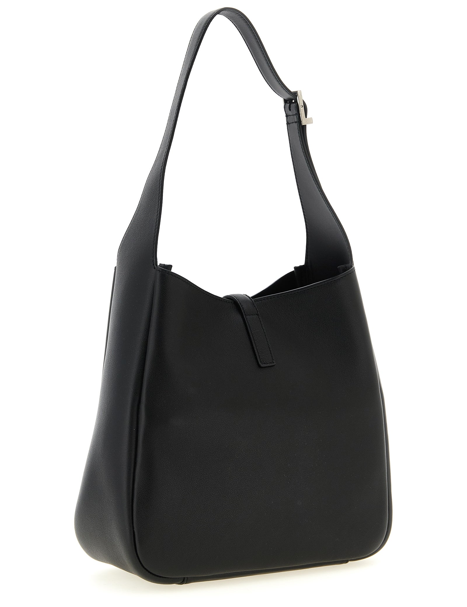 Saint Laurent Black Calfskin Micro Shoulder Bag