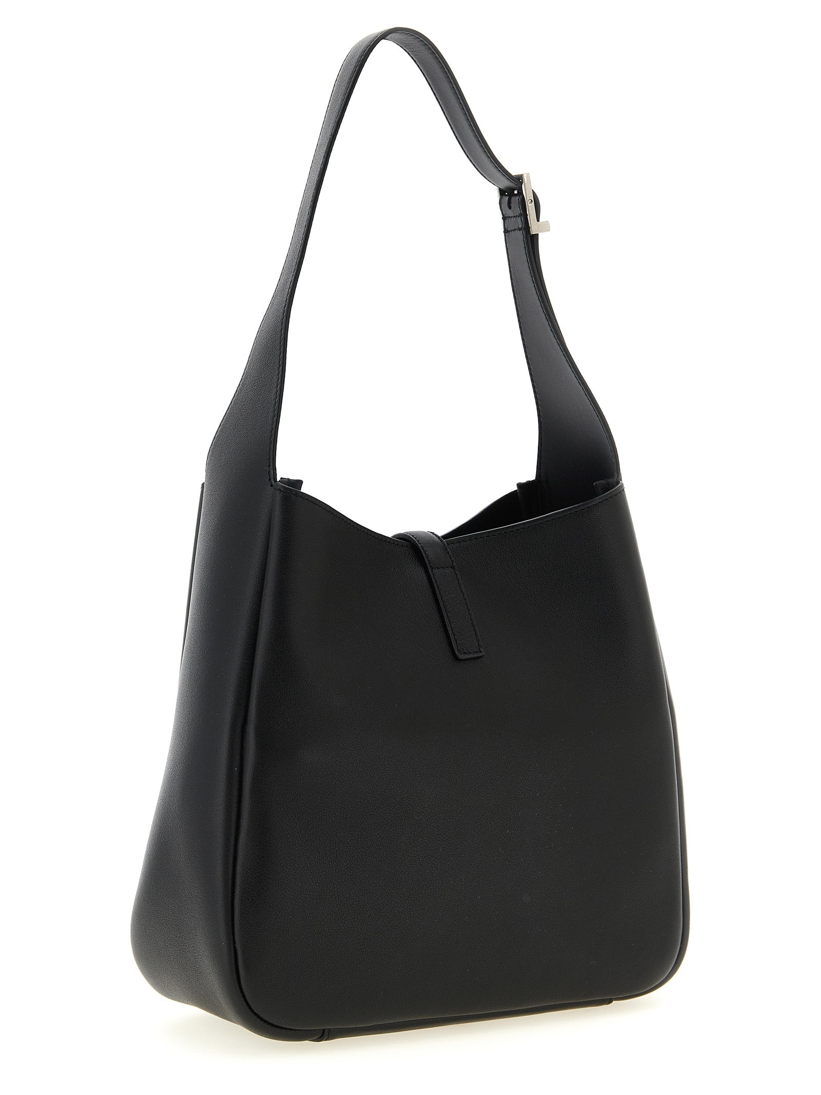 Saint Laurent Black Calfskin Micro Shoulder Bag