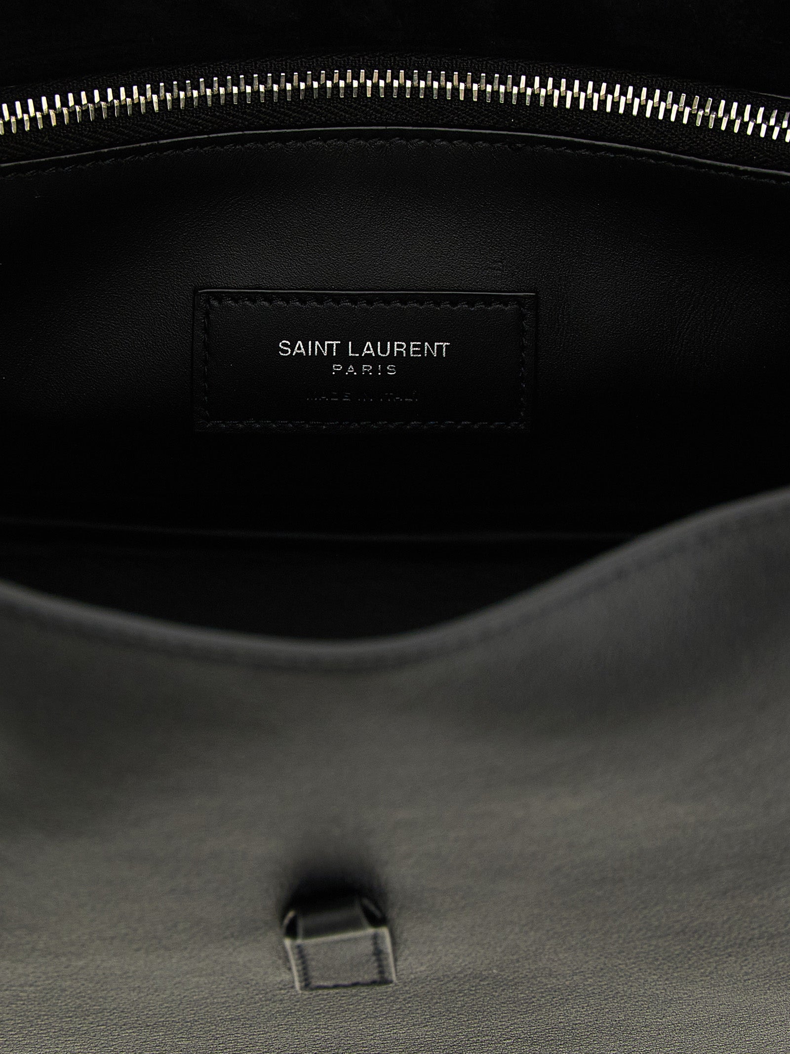 Saint Laurent Black Calfskin Micro Shoulder Bag
