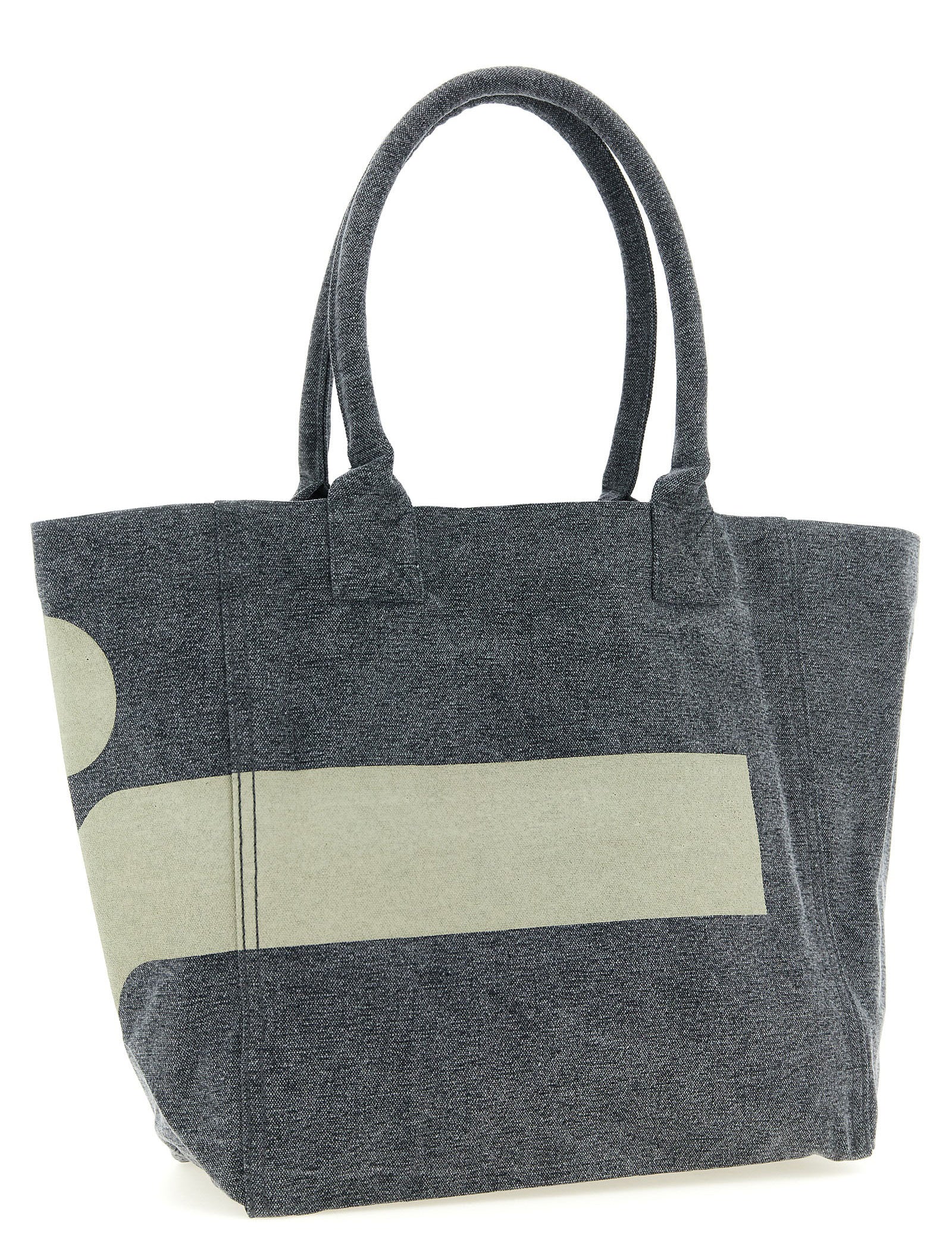 Isabel Marant Black Cotton Canvas Tote Bag