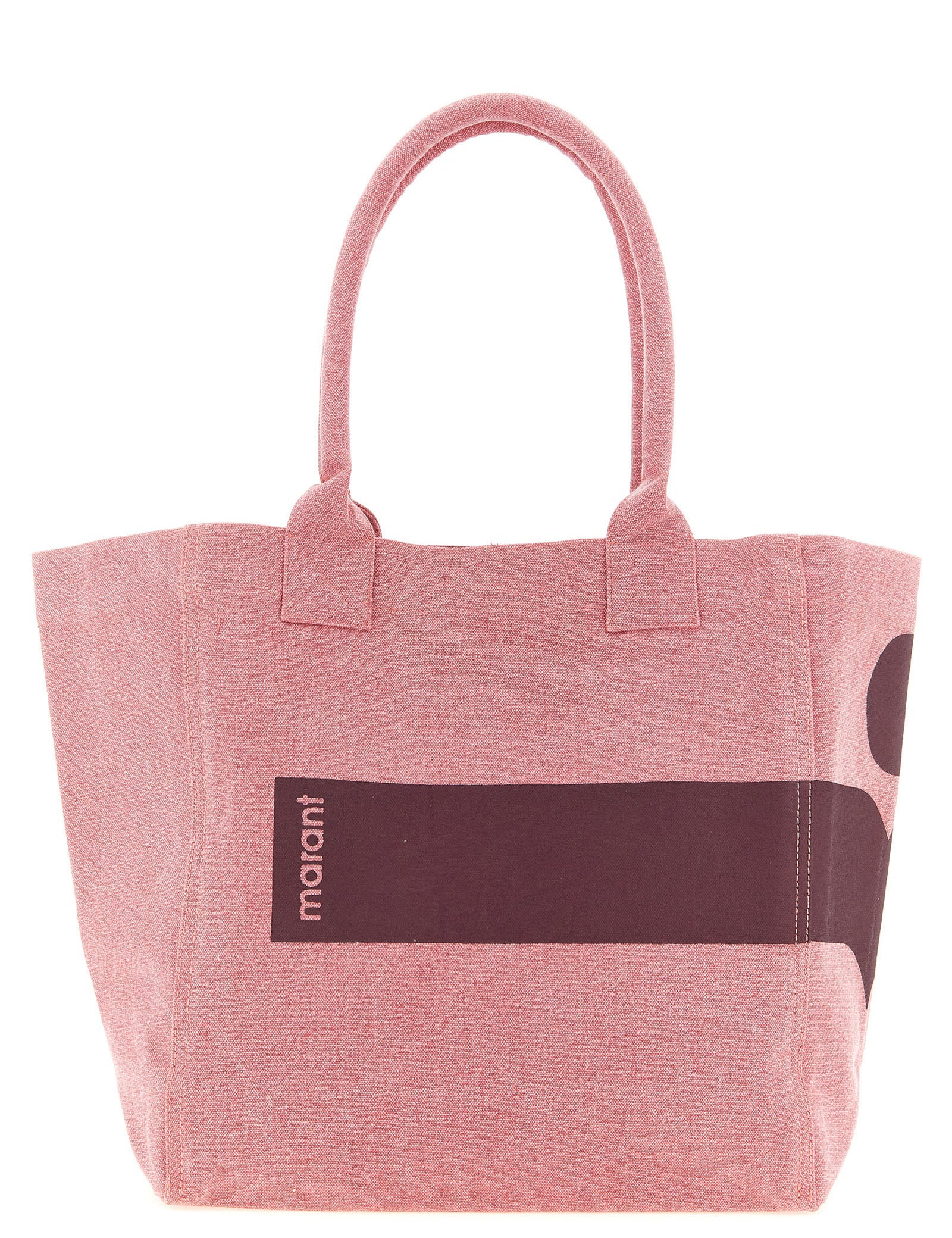 Isabel Marant Pink Cotton Canvas Tote Bag