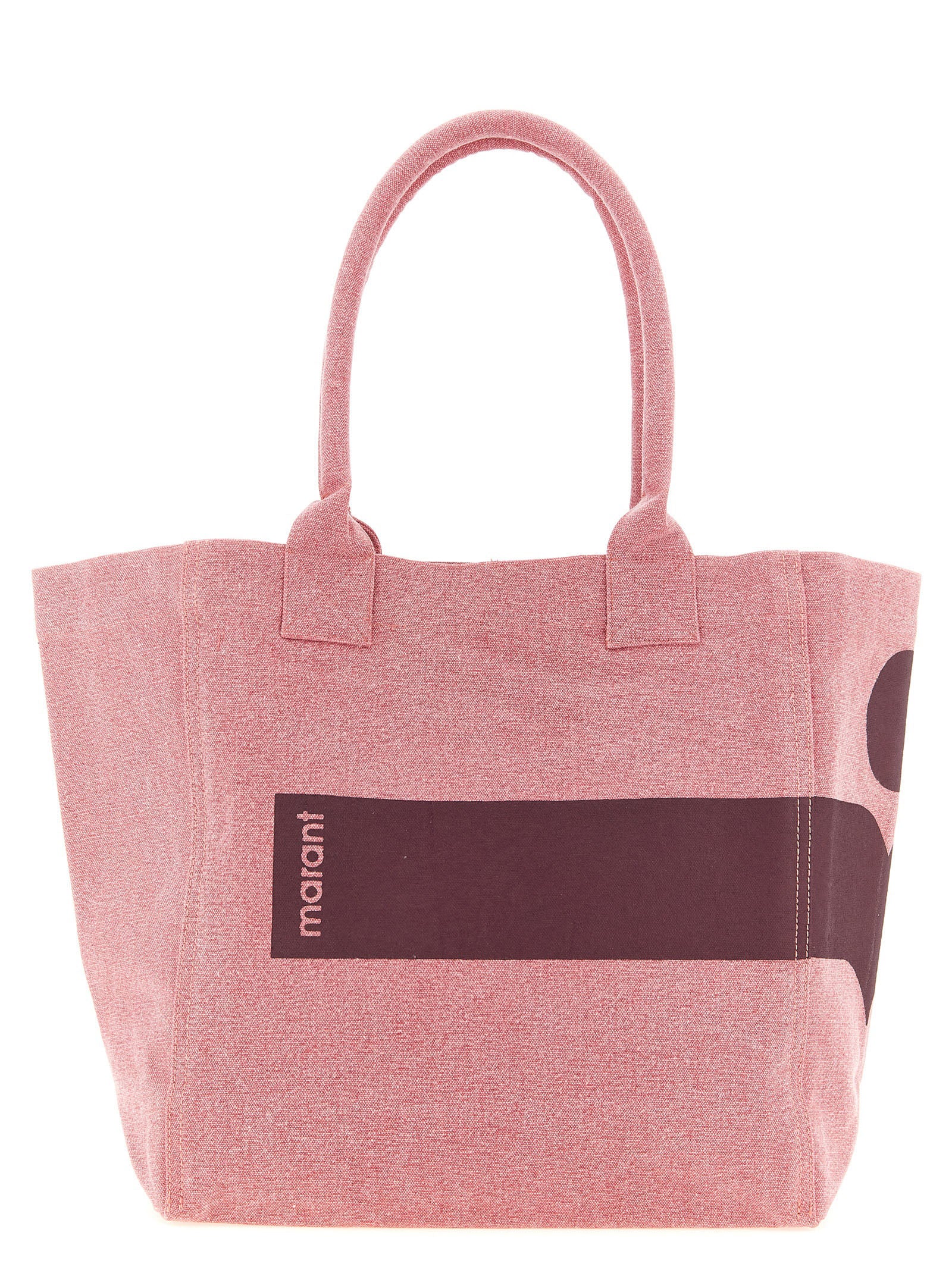 Isabel Marant Pink Cotton Canvas Tote Bag